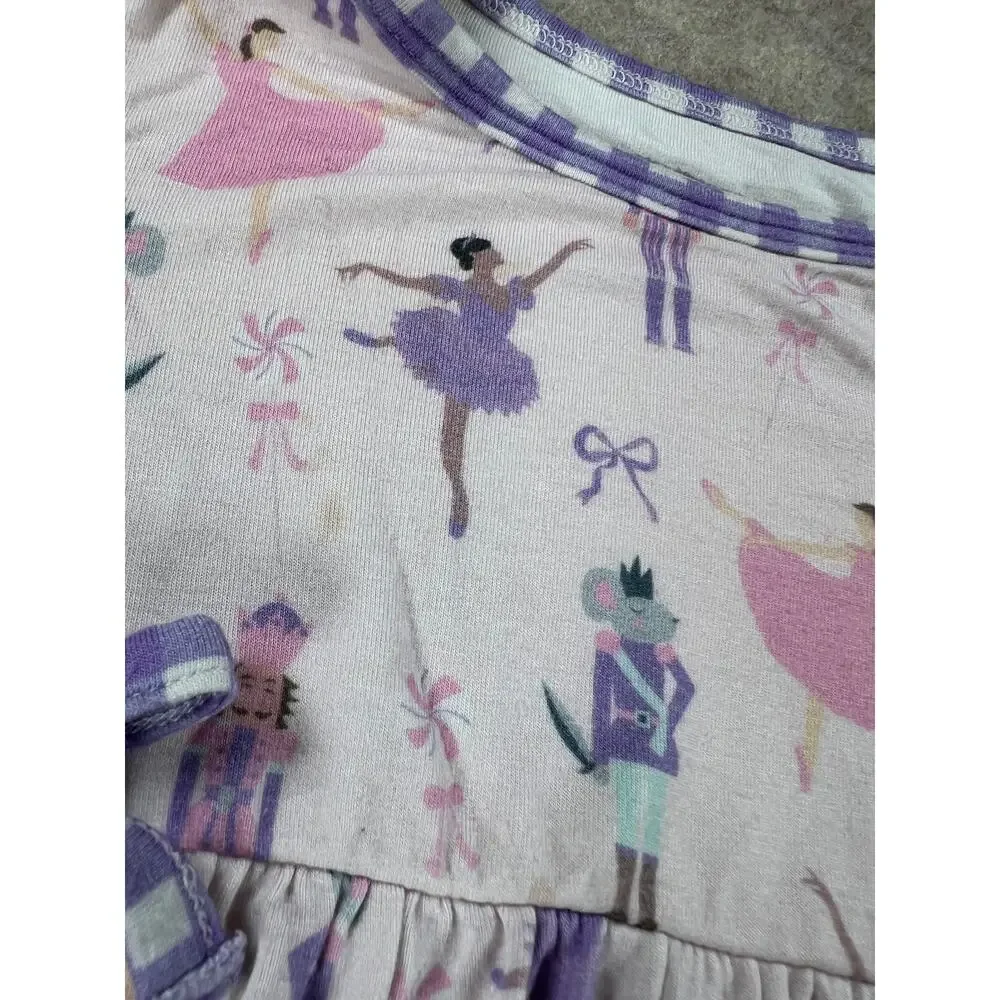 Smocked Sweets Nutcracker Bamboo Lounge Pajama Set Size 3 PLUS Doll gown